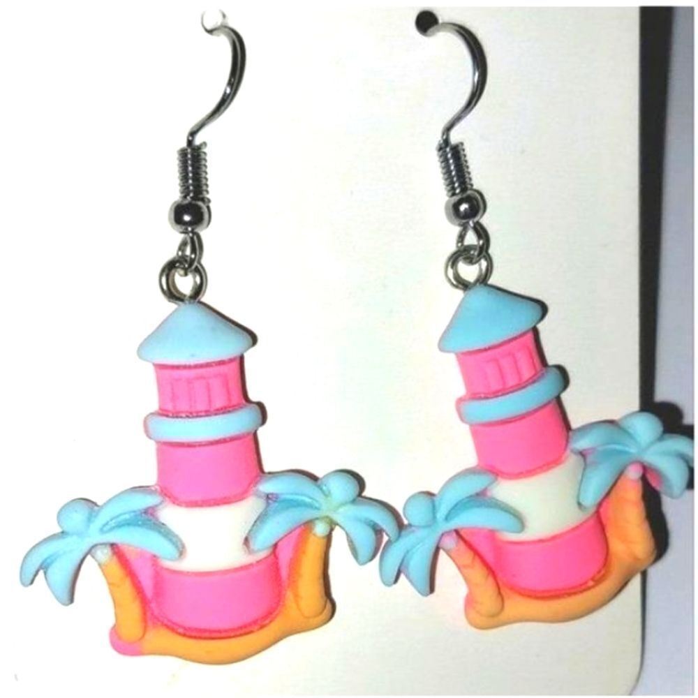 Castle Super cute, colorful, fun earrings